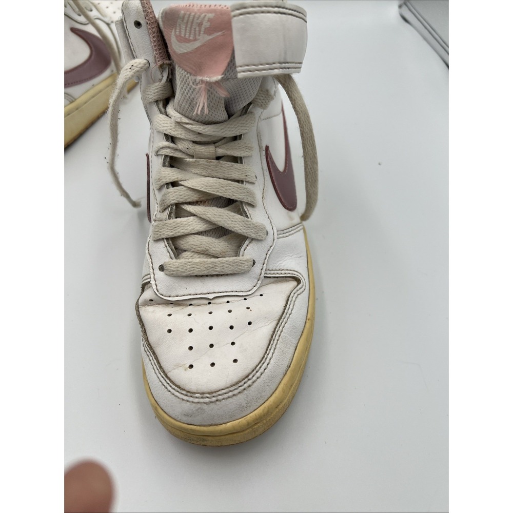Nike Court‎ Borough Mid White Pink Glaze Shoes CD7782-105 4.5Y - Picture 8 of 11